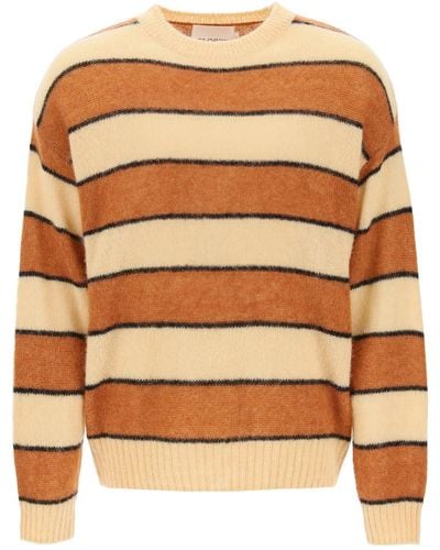 Closed Striped Wool And Alpaca Sweater - Multicolor