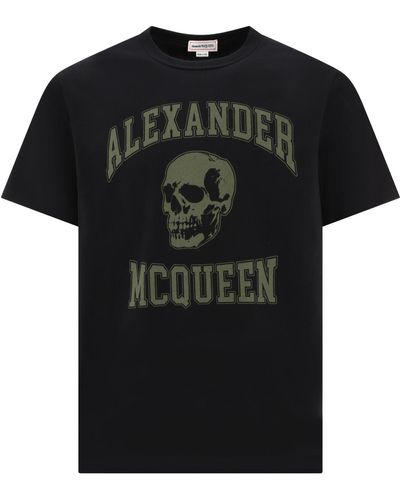 Alexander McQueen Camiseta de cráneo de - Negro