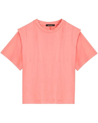 Isabel Marant Camiseta de algodón de isabel marant etoil zelitos - Rosa