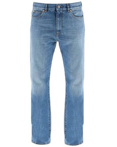 Valentino Cotton Denim Jeans - Bleu