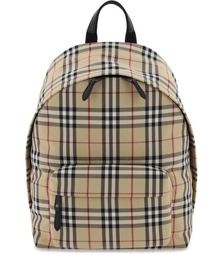 Burberry Check -Rucksack - Mehrfarbig