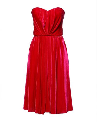 Dolce & Gabbana Vestido de terciopelo - Rojo