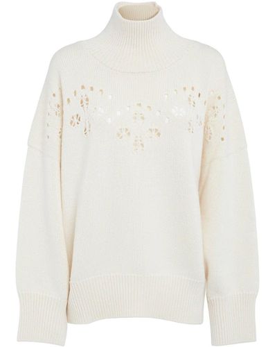 Chloé Chloé Knitted Wool Sweater - White