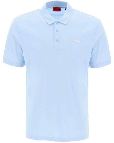 HUGO Cotton Piqué Donos Polo -shirt - Blauw
