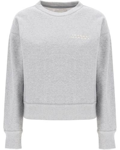 Isabel Marant Shad Sweatshirt mit Logo -Stickerei - Grau