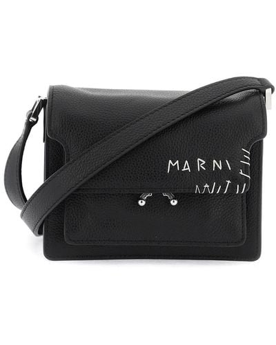 Marni Mini Soft Trunk -schoudertas - Zwart