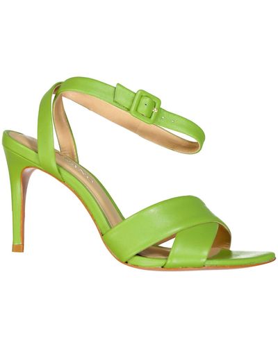 Carrano Leather Sandals - Green