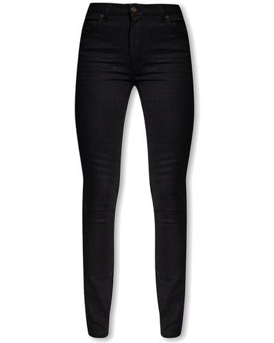 Saint Laurent Skinny Denim Jeans - Black