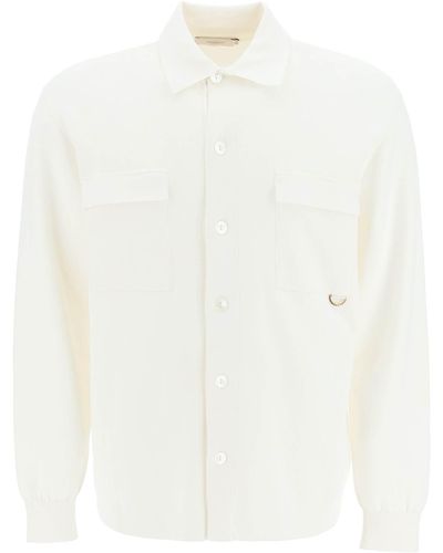 Agnona Soft Silk Blend Shirt - Wit