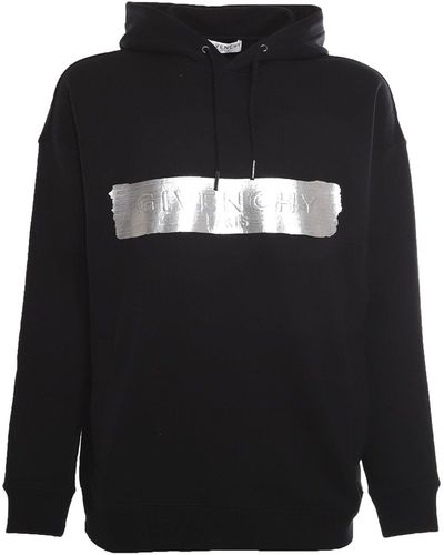 Givenchy Logo Hooded Sweatshirt - Zwart