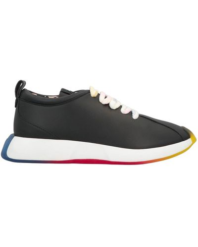 Giuseppe Zanotti Lederen Sneakers - Zwart
