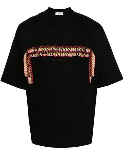 Lanvin Man Black T -Shirt und Polo RMTS0026 - Schwarz