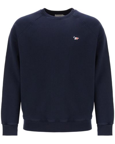 Maison Kitsuné Tricolor Fox Sweatshirt - Blue