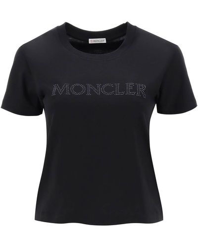 Moncler - Strass Logo T-Shirt - Santa Eulalia