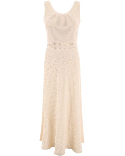 Golden Goose "Lowell" Crochet Dress - White