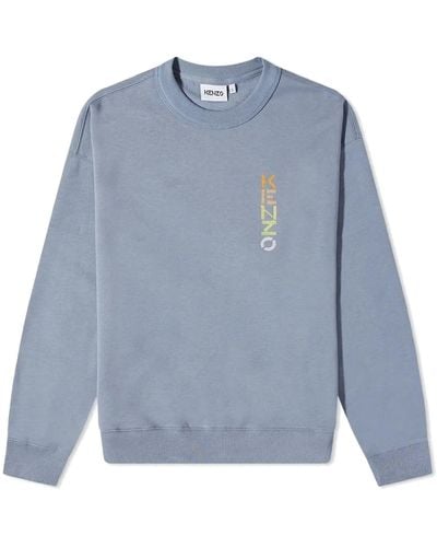 KENZO Übergroßes Logo Sweatshirt - Blau