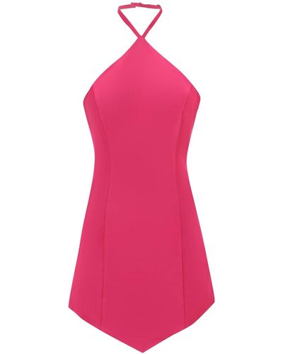 MVP WARDROBE 'catalina' Halterneck Mini Dress - Pink