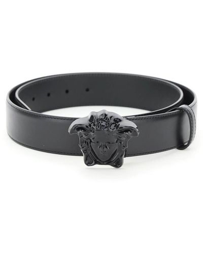 Versace Palazzo Leather Belt - Black