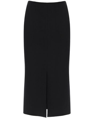 Dolce & Gabbana Milano-stitch Pencil Skirt - Black