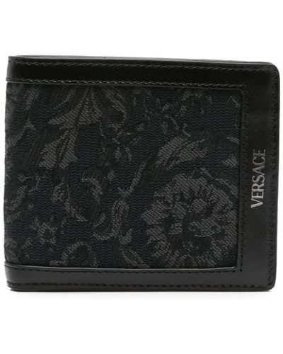 Versace Man Black+Black Ruthenium Wallet DPU2463 - Negro
