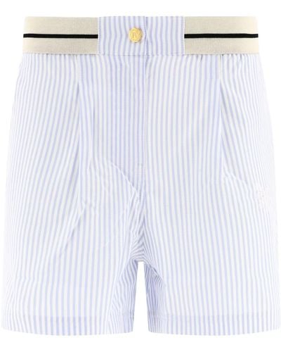 Palm Angels Striped Boxer Shorts - Weiß