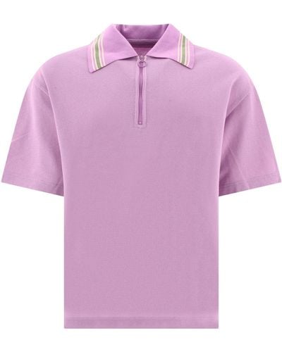 Kapital Reißverschluss -Polo -Hemd - Pink