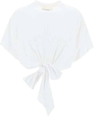 Closed T-Shirt Con Nodo - Bianco