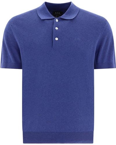 A.P.C. Gregory Polo -Hemd - Blau