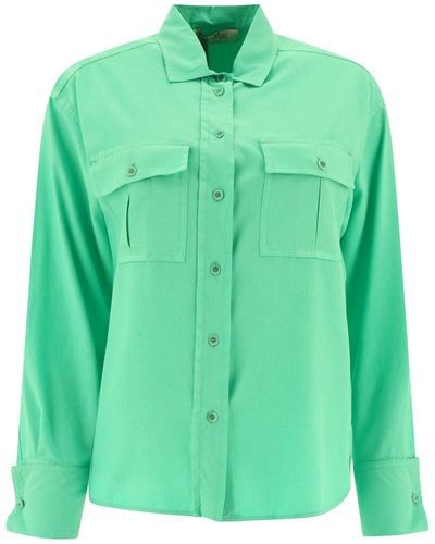 Max Mara Silk Shirt - Groen