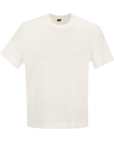 Fedeli Exreme Leinen Flex T -Shirt - Weiß