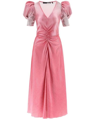 ROTATE BIRGER CHRISTENSEN Roteer Gradiënt Plissé Midaxi -jurk - Roze