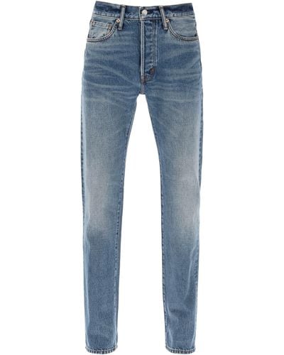 Tom Ford Regular Fit Jeans - Blauw