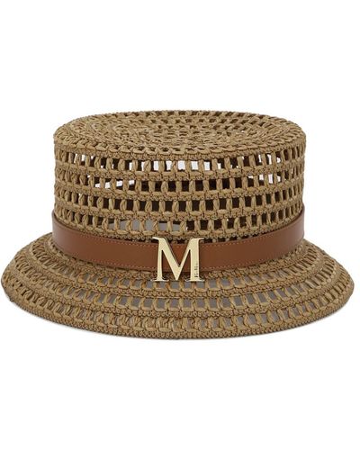 Max Mara Mesh Cloche Hat - Metallic