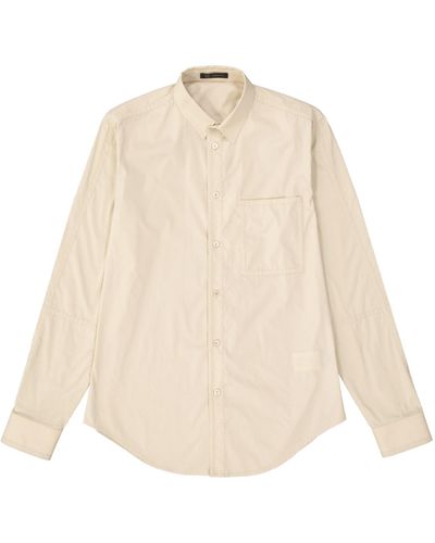 Versace Cotton Blend Shirt - Naturel