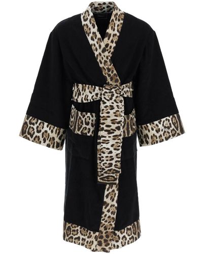 Dolce & Gabbana Leo Prim Bathrobe - Noir