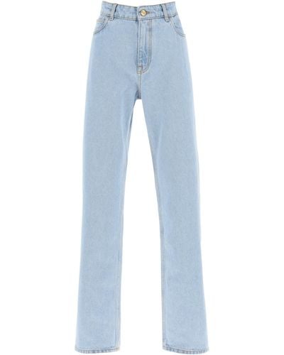 Etro Jeans holgados de cintura baja - Azul