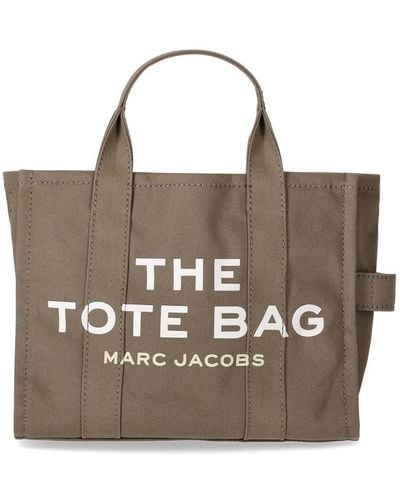 Marc Jacobs DER MEDEIM TOTE SLATE GREEN SABER - Mettallic