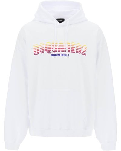 DSquared² Cool Fit Hoodie - Wit