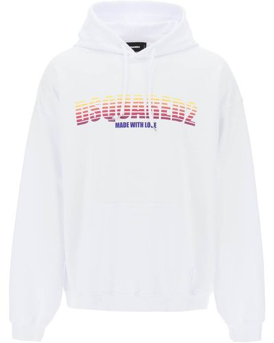 DSquared² Cool Fit Hoodie - Weiß