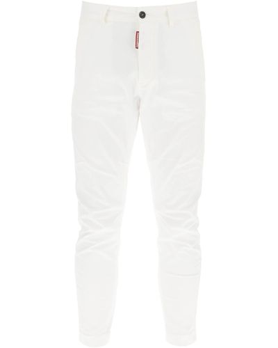 DSquared² Pantalones chino sexy - Blanco