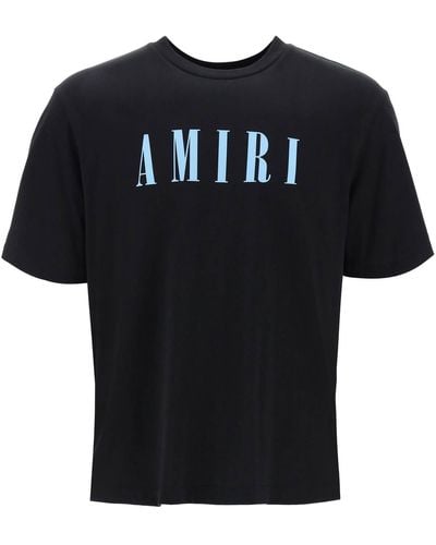 Amiri Crewneck T -Shirt mit Kernlogo - Schwarz
