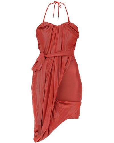 Vivienne Westwood 'cloud' Gedrapeerde Mini -jurk - Rood