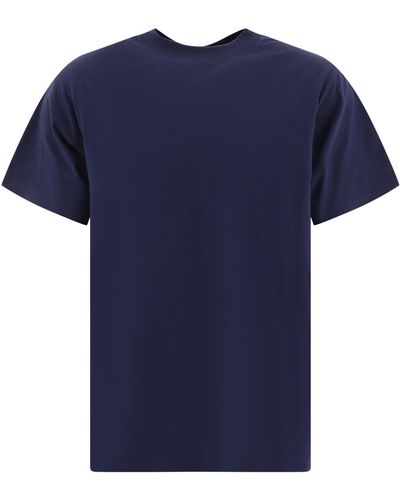 South2 West8 Embroidered T Shirt - Blue