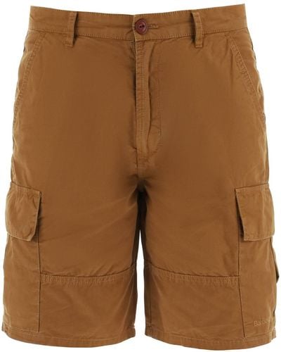 Barbour Pantalones cortos de carga de - Marrón