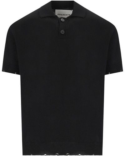 Amaranto Black Poloshirt - Schwarz