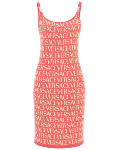 Versace Knitted Dress - Red