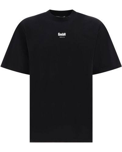 GmbH T -shirt Met Logo -print - Zwart