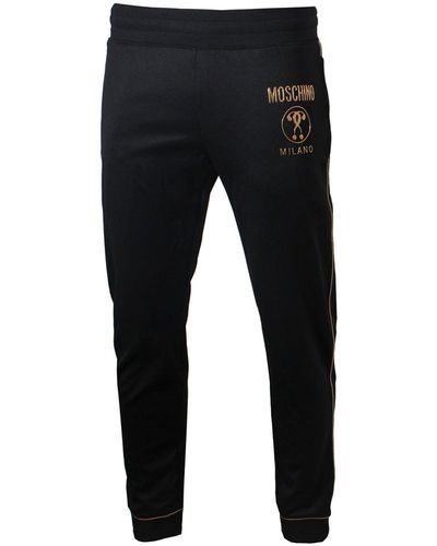 Moschino Cotton Logo Pants - Black