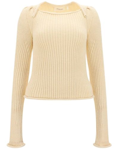Sportmax Suéter de lana deportiva - Blanco