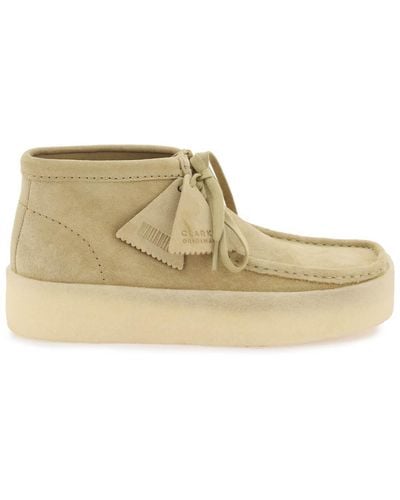 Clarks 'wallabee Cup Bt' Lace Up Shoes - Natural